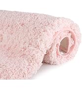 Sheepping Bathroom Rugs Microfiber Plush Bath Mat Machine Washable, Non Slip Rubber and Absorbenc...