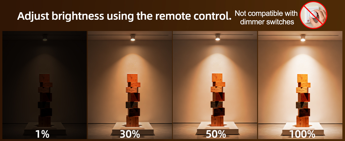Dim by remote control