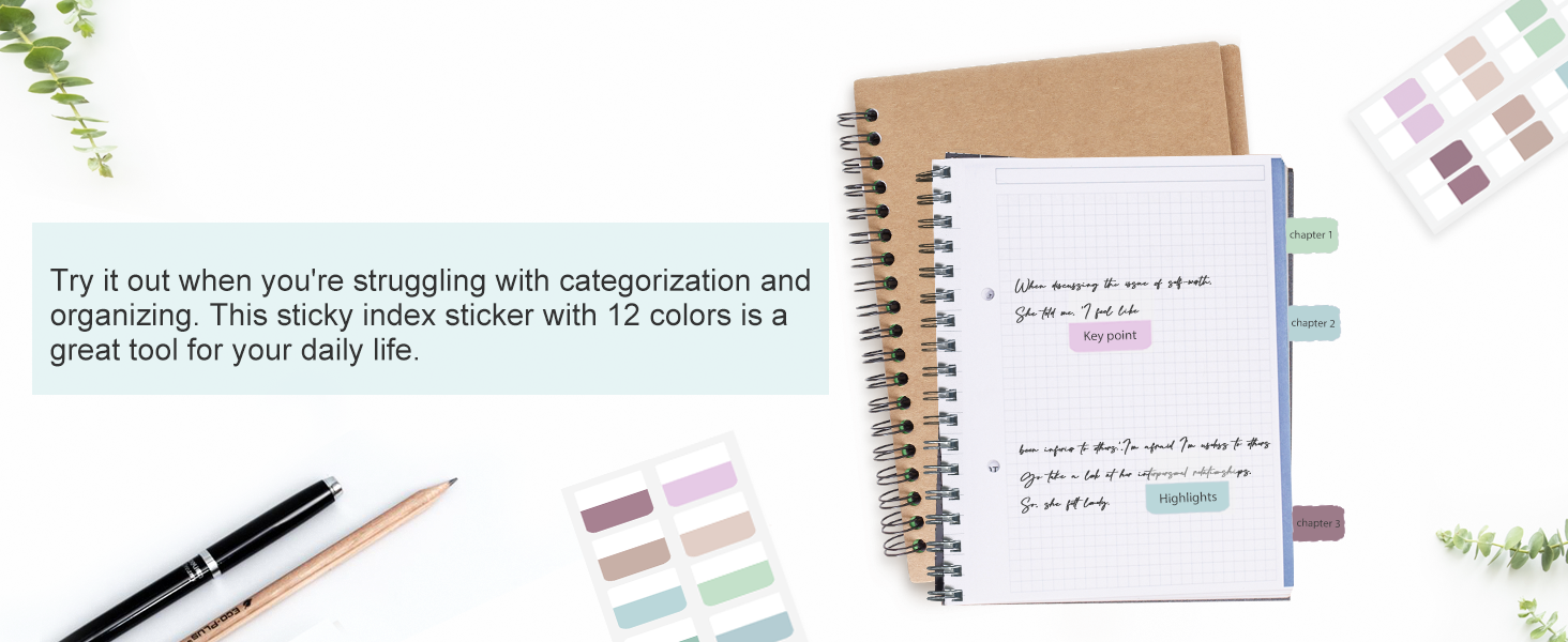 sticky index tabs