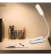 Ruoaueob Rechargeable Reading Light, 10LED Beads with 3 Color Temperatures (3000K-6000K), Eye-Car...