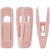 Trgowaul Light Pink Velvet Hangers Clips, Pant Hangers Velvet Clips, Strong Finger Clips Perfect ...