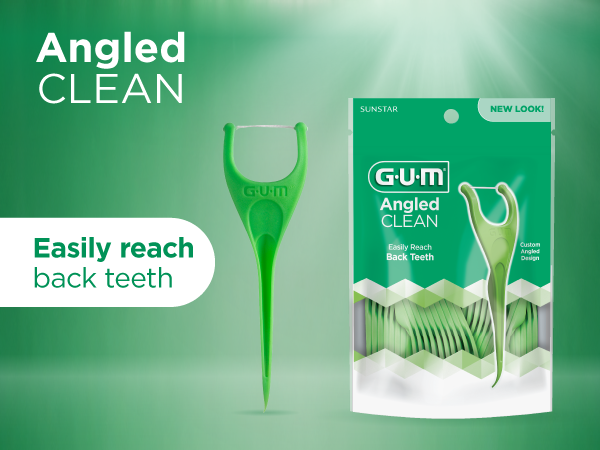Angled Clean Floss Picks - mobile