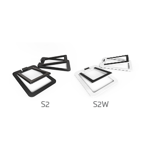 Kanto desktop speaker stands black and white
