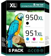Acaves 950XL and 951XL Ink Cartridges Combo Pack (5-Pack) Replacement for HP 950XL 951XL Ink Cart...