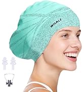WHALE Extra Large Swim Cap Designed for Men and Women with Thick, Long Hair, Hair Extensions Or A...