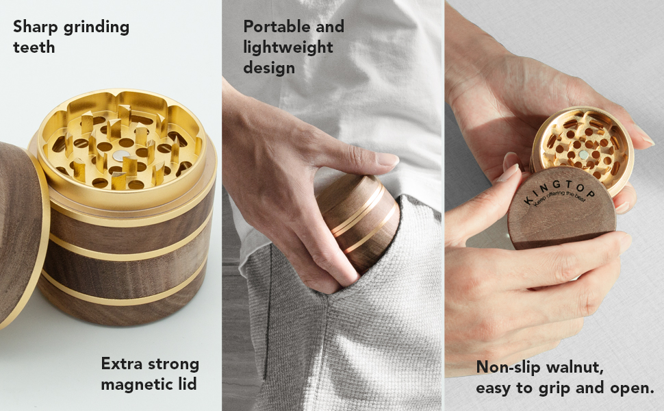Walnut larger spice grinder