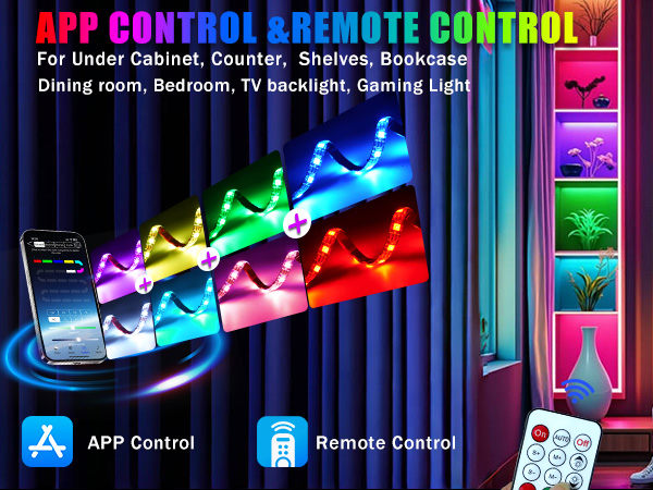 LED Strip Lights 4 Pre-Cut 1ft/4ft Small Light Strips Dimmable Tv led backlight Display