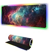 RGB Mousepad Led Mouse Pad Desk Mat I 31.5 x 11.8 Inch Large Mouse Pad I XL Oversized Big Mouse m...
