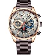 FANMIS Mens Luxury Watches Business Chronograph Dress Waterproof Stainless Steel Analog Quartz Wr...