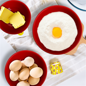 AVLA Porcelain Mixing Bowls for Kitchen