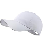 GADIEMKENSD Unstructured Baseball Cap Adjustable, Running Hat for Men Women, Cotton Dad Hat Plain...