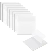 8 Pads Transparent Sticky Notes, 3x3 inch Clear Sticky Notes, 400 Sheets Self-Adhesive Waterproof...