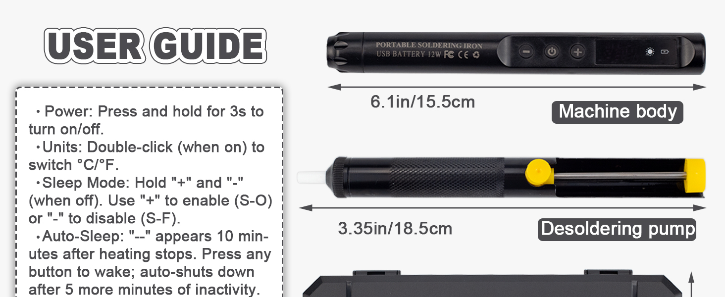 USB Soldering Iron Kit Portable Tools Cordless Soldering Iron
