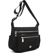 CAAORDKSO Messenger Bag for Women Nylon Waterproof Shoulder Purse Crossbody Bag Lightweight Trave...
