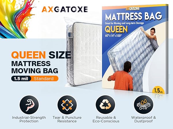 Use a waterproof plastic mattress bag for safe disposal of old beds.