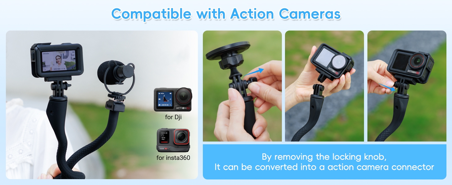 29.5'' Magnetic Flexible Gooseneck Phone Mount Holder for iPhone 17 16 15 Pro Max & Action Camera