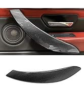 Jaronx ABS Carbon Fiber Pattern Door Handle Outer Cover Compatible with BMW 3/4 Series,Right Side...