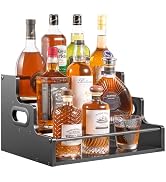 YQBRAO 3-Tier Liquor Bottle Display Shelf,Coffee Syrup Rack Organizer,Water Bottle Organizer, Min...