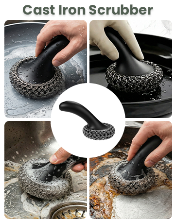 cast iron scrubber