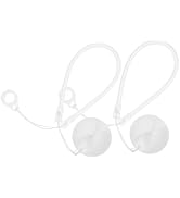 Mikikit 2pcs Secure Pen Chain Holder Theft Desk Tether with Silicone Base for Retail Bank Counter...