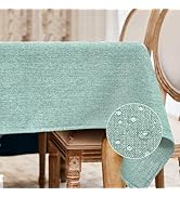 BALCONY & FALCON Rectangle Tablecloth Washable Wrinkle Resistant and Water Proof Table Cloth Deco...