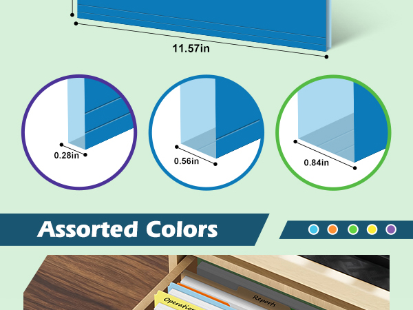 colored file folders