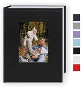 Cherrich Small Photo Album 4x6 100 Pockets Leather Cover Picture Book Holds 4x6 Photos for Weddin...