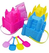 4E's Novelty (4 Sets) Castle Beach Buckets and Shovels, Large Size 7