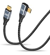 Duttek USB C Cable Right Angle 3FT/1M, 240W USB C Cable Fast Charger Cable, 90 Degree Male to Mal...