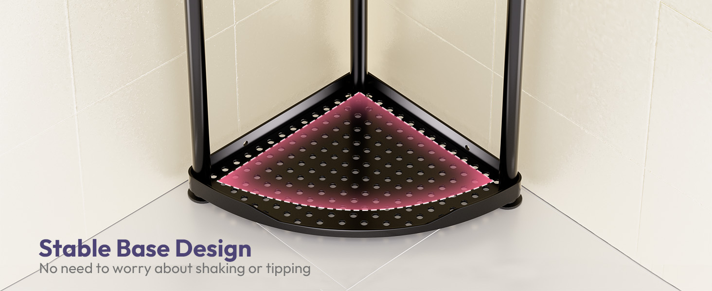 Corner Shower Caddy Standing Corner Shower Organizer Floor Shower Shelf
