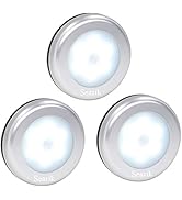 3 Pcs Motion Sensor Light Indoor, Searik Magnetic LED Night Light Battery Powered Step Lights Sta...