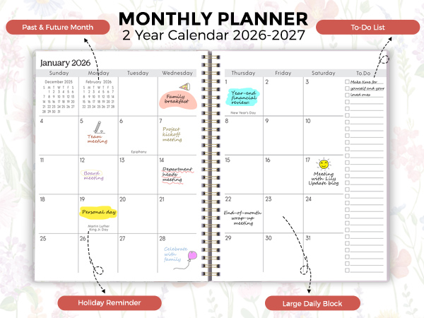2026-2027 Monthly Planner