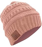 SoundBot SB210 HD Stereo Bluetooth 4.1 Wireless Smart Cable Knit Beanie Headset Musical Knit Head...