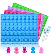 Silicone Candy Gummy Bear Molds - Chocolate Molds Including Bears, Frogs, Lions, Monkeys, Penguin...