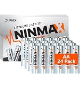 Lithium AA Batteries 24 Pack, 3500mAh 1.5V Longest Lasting Double A Battery for High-Tech...