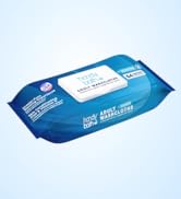HandyBath Adult Wet Wipes Unscented, Cleaning Wipes with Aloe Vera and Chamomile, 64 Wipes - Seni...