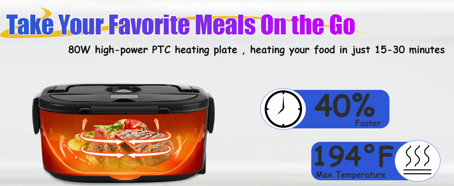 portable heated lunch box