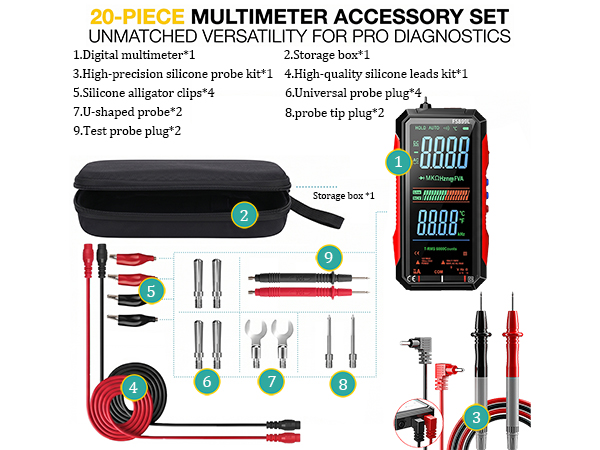 2026 Upgraded FS899L Digital Multimeter