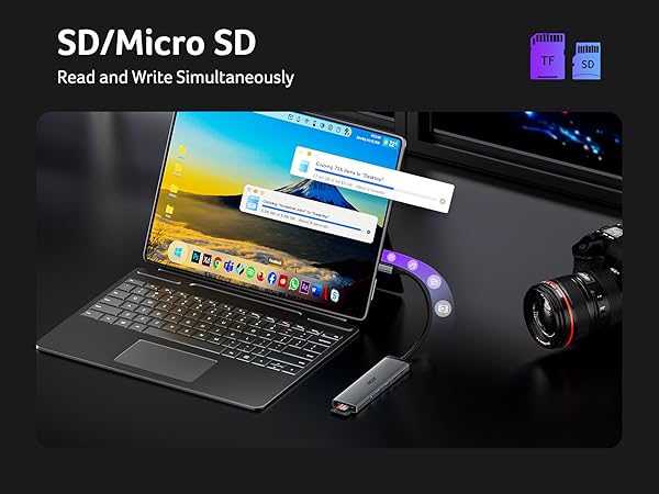 usb c hub with sd card reader