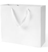 MOXARYSU White Gift Bags With Handles: 12.5x4.5x11 Inch 6pcs Large Paper Gags Bulk For Birthday W...