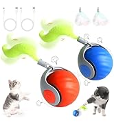 Wortade 2PCS Speedy Tail 2.0 Cat Toy, Interactive Cat Toys for Bored Indoor Automatic Turbo Toys ...
