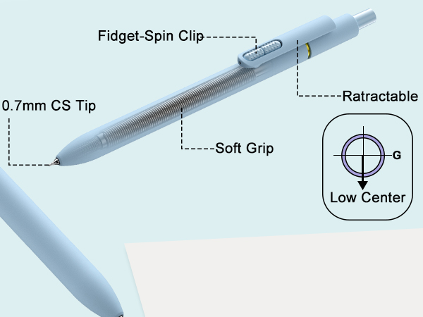0.7mm gel pens