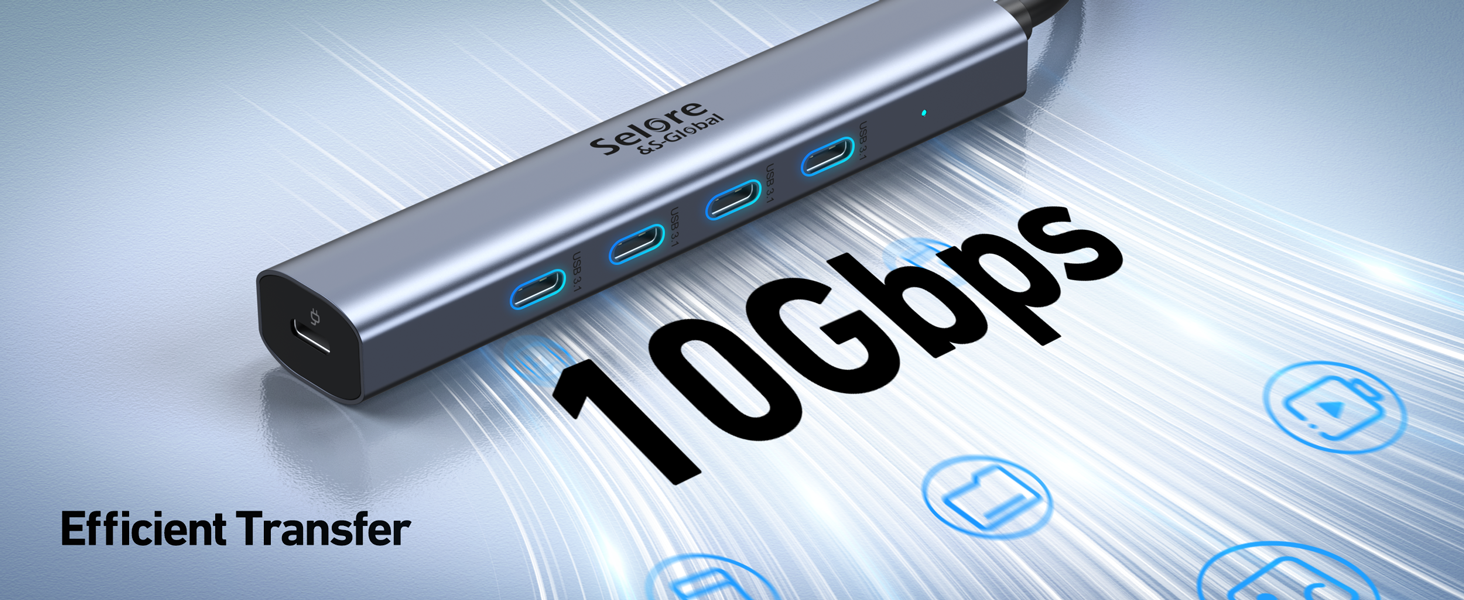 10Gbps USB C Splitter