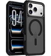 ZOYTONE Magnetic for iPhone 17 Pro Case, Compatible with MagSafe, Threaded Border Non-Slip, 4 Cor...