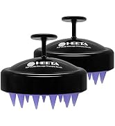 HEETA 2 Pack Hair Scalp Massager Shampoo Brush for Hair Growth, Hair Scalp Scrubber with Soft Sil...
