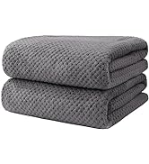 HOMEXCEL Bath Towel Set Pack of 2, Microfiber Ultra Soft Highly Absorbent Bath Towel, Lightweight...