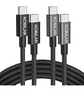 USB C to USB C Cable 2 Pack(5ft/6.6ft,100W 5A Super Fast Charging USB C Charger Cable,Type C to T...