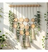 Tempospark Artificial Eucalyptus Wall Decor Hanging, Boho Bathroom Wall Decor, Fake Greenery Leav...