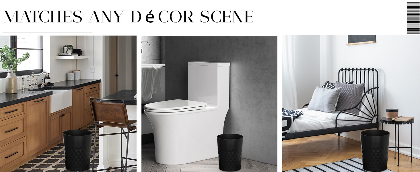 Garbage can is perfect for your kitchen, bathroom, bedroom, office, laundry room, college dorm