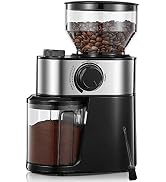 Coffee Grinder Electric, FOHERE Coffee Bean Grinder with 18 Precise Grind Settings, 2-14 Cup for ...